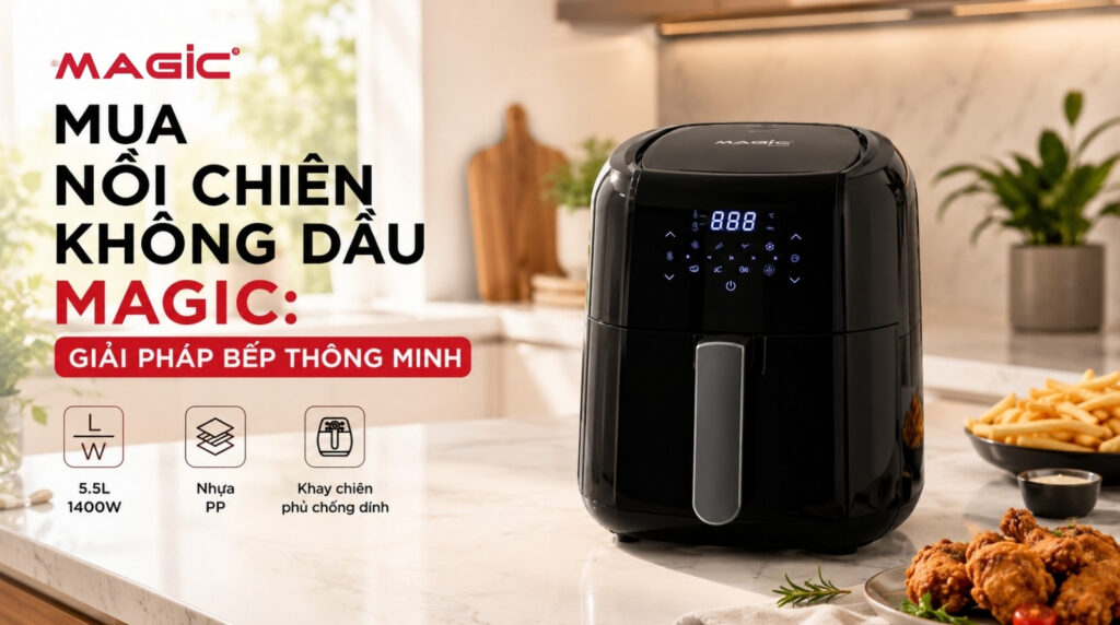 Mua nồi chiên không dầu Magic: Giải pháp bếp thông minh 13