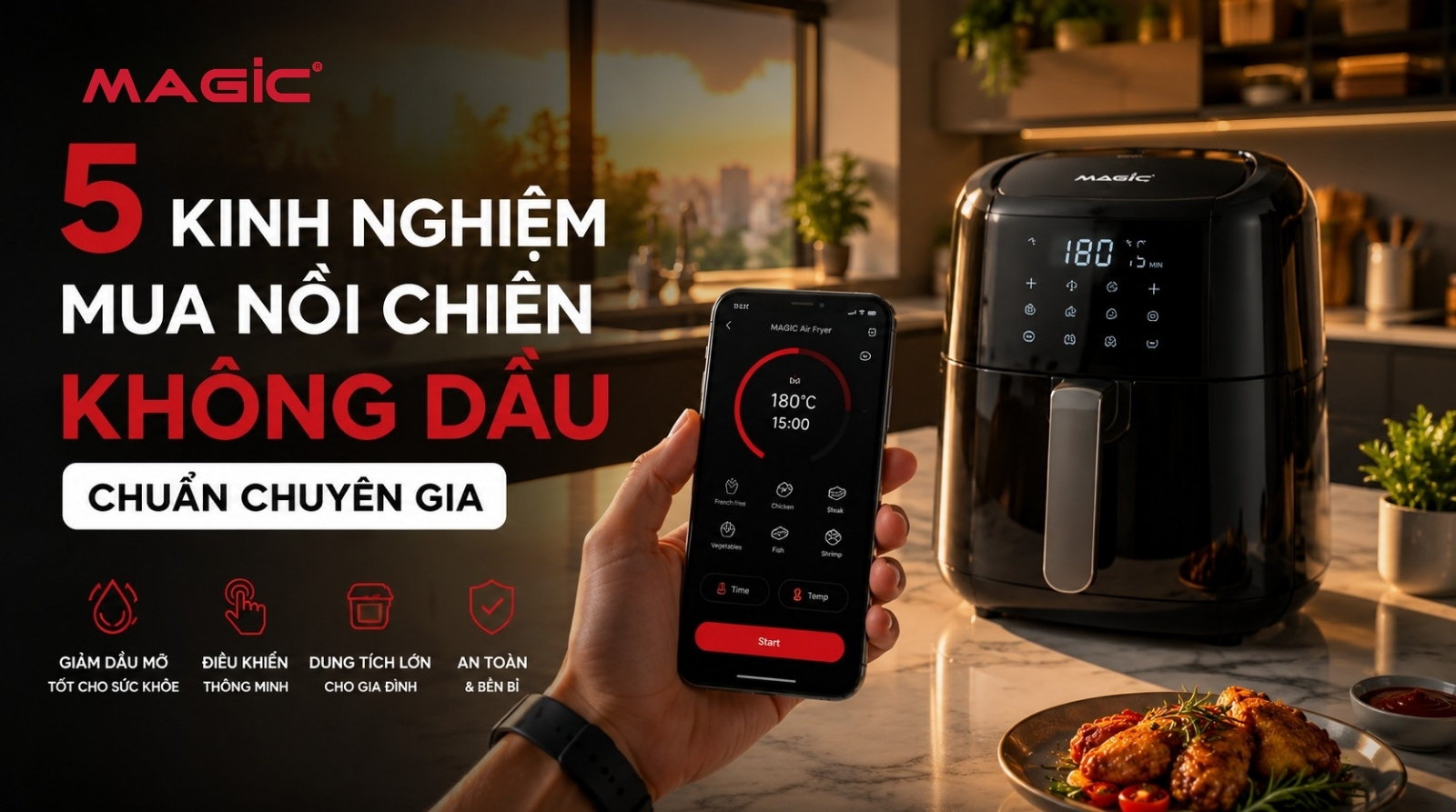 Kinh nghiệm mua nồi chiên không dầu - Đồ bếp thông minh 2