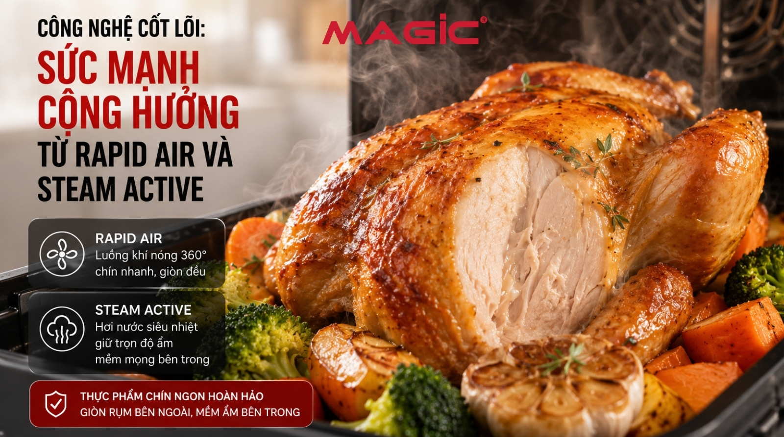 Review nồi chiên hấp Magic: Công nghệ đột phá, nấu vạn món ngon 1