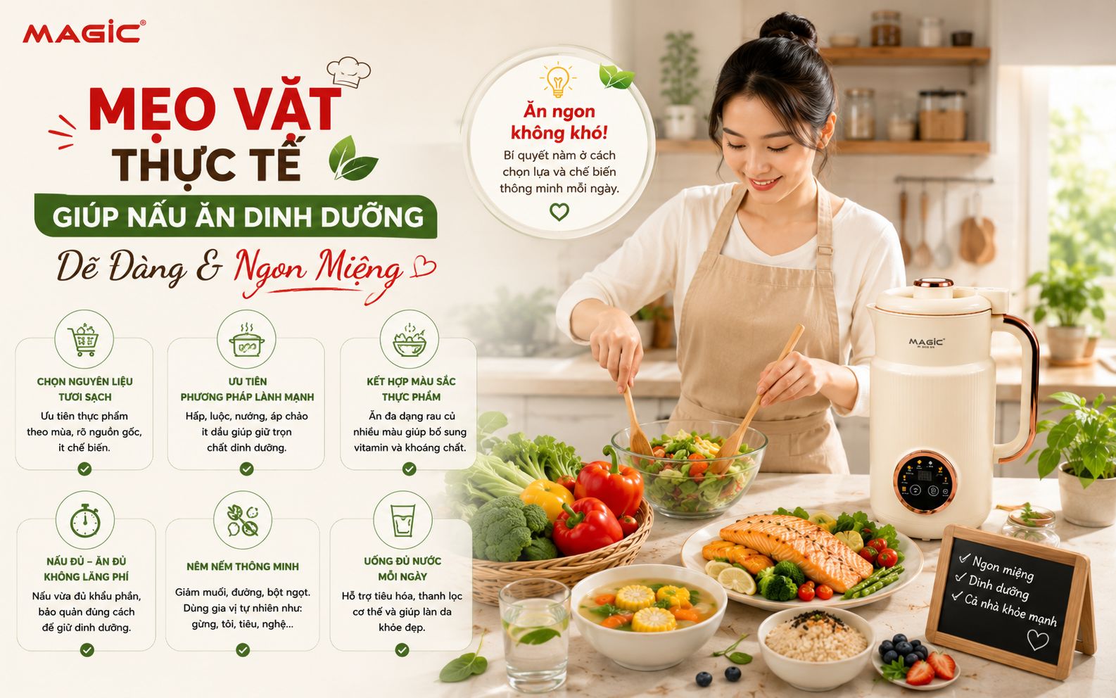 Nấu Ăn Dinh Dưỡng: Bí Quyết Sống Khỏe Toàn Diện Cho Gia Đình Việt Cùng Magic Vietnam 2